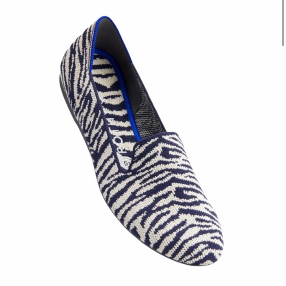 Rothy’s Navy Zebra Loafers - Limited Edition size 10.5